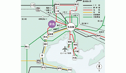 愛知縣津島市交通方式